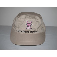 Jim Benton It&apos;s Happy Bunny Let&apos;s Focus On Me OSFM 100% Cotton Mujer&apos;s Cap Hat  eb-41453618